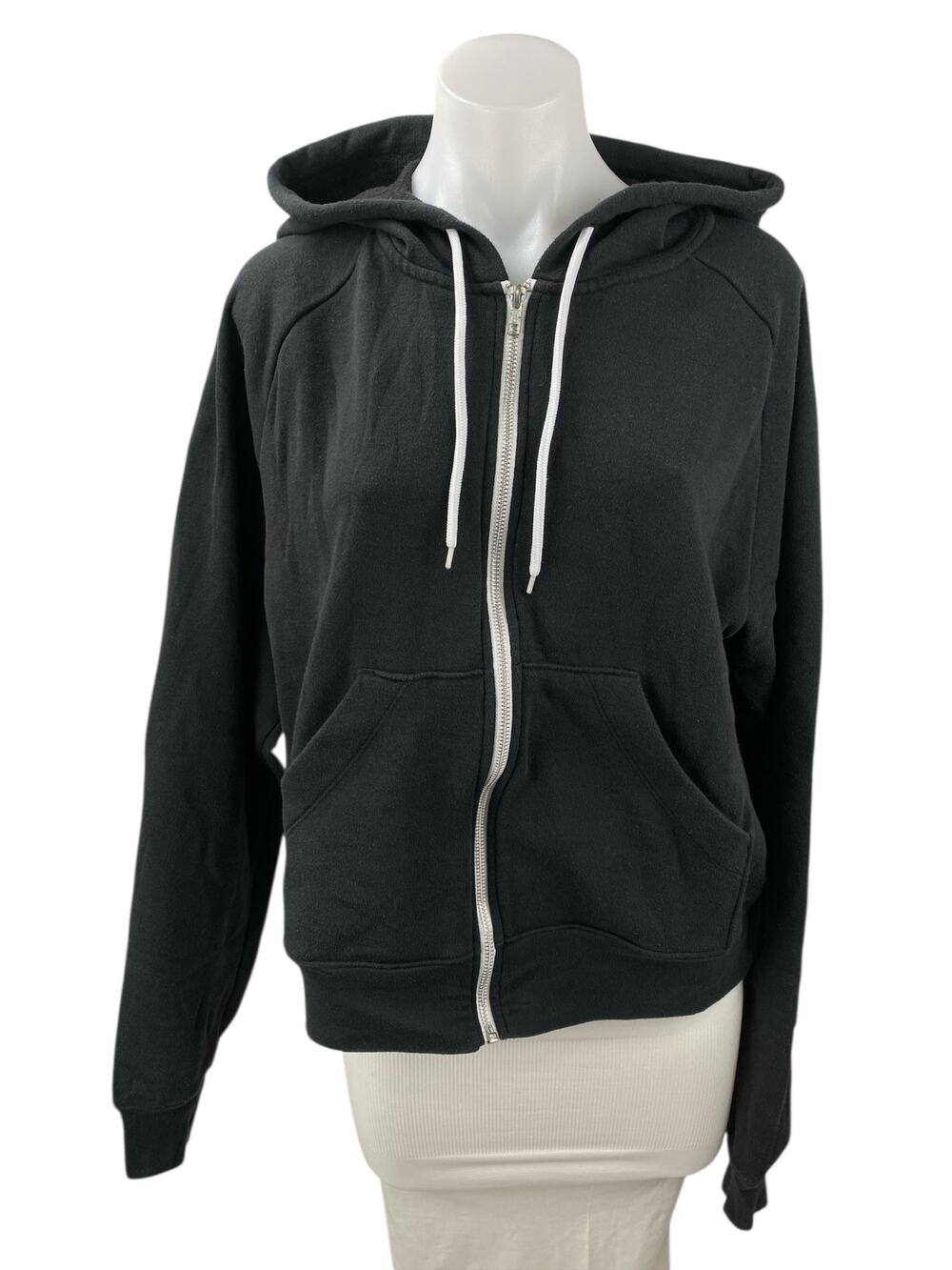 Urban Outfitters Womens Black Hooded Long Sleeve Activewear Hoodie Sweatshirt M